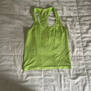 Lime Green lululemon swiftly tech tank top